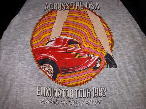 ZZ Top Eliminator Tour '83 back print