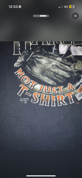 1991 I own a Harley 3d emblem xl