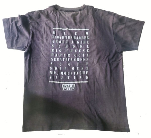 nirvana sub pop bleach shirt