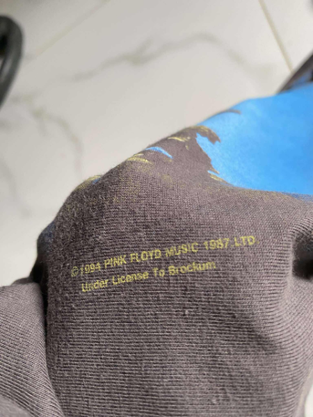 Legit Check 1994 Pinkfloyd Wish you were here Tultex Tag