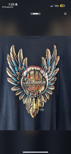 90s Harley 3D emblem 3C dreamcatcher tee