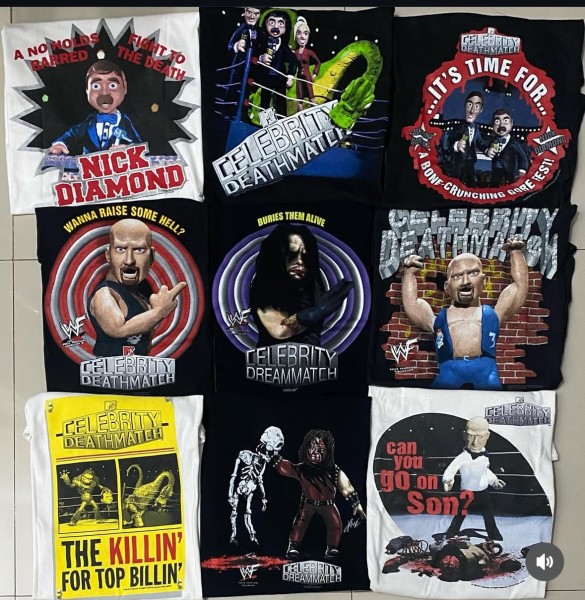 Celebrity Deathmatch tee collections