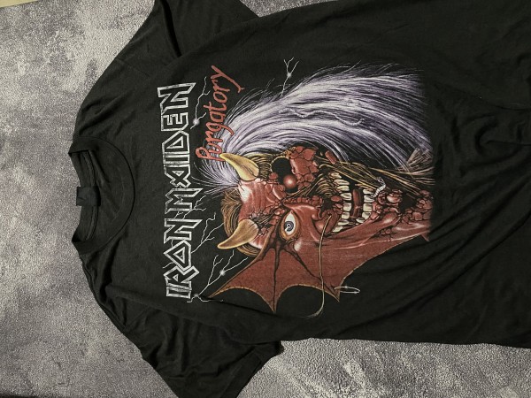 legit check please, iron maiden with 3d emblem tag