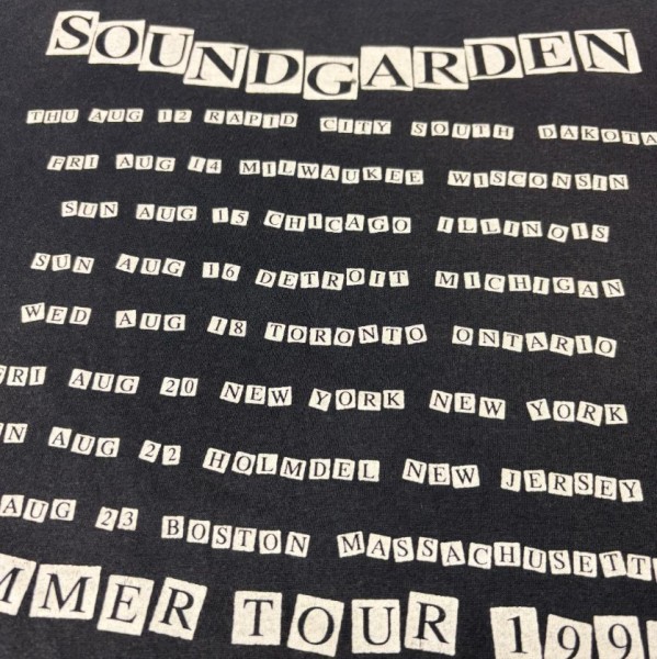 1993 Soundgarden summer tour tee legit check