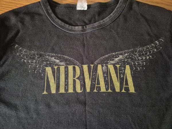 Vintage Nirvana Thermal Waffle Tee check