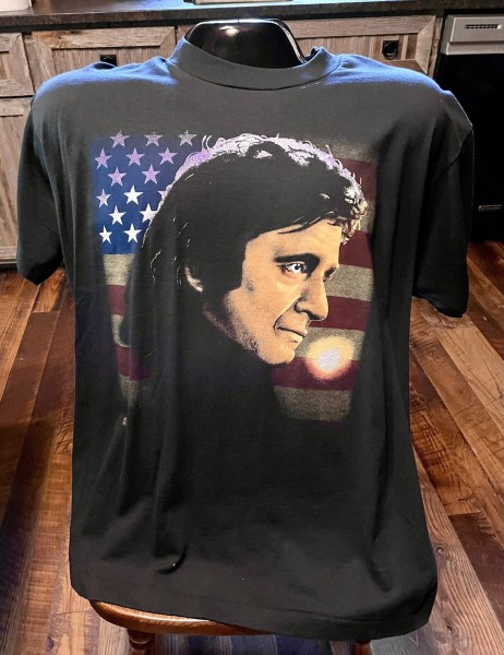 Please Legit Check Johnny Cash 3D Emblem Shirt 2x