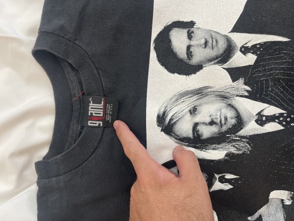 Nirvana Tee Help - Subpop on Back