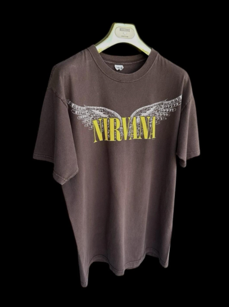 Vintage Nirvana Thermal Waffle Tee check