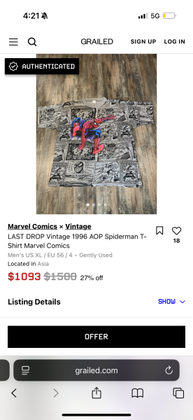 1996 AOP Spider-Man
