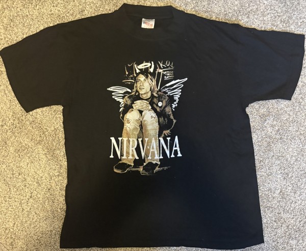 Kurt Cobain Tribute American T-Shirt Tag