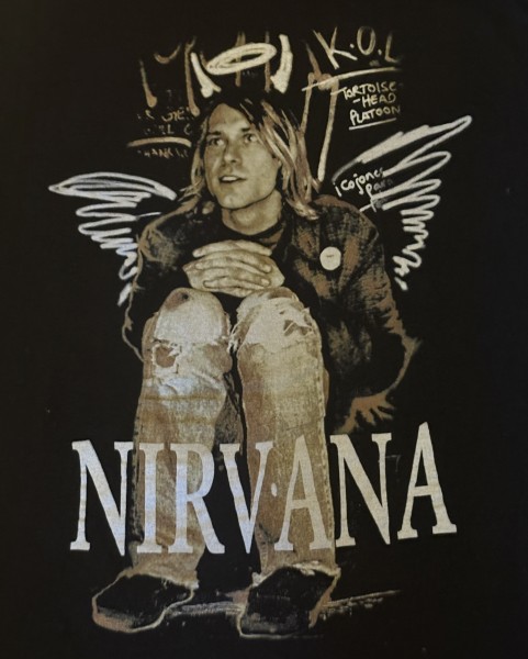 Kurt Cobain Tribute American T-Shirt Tag
