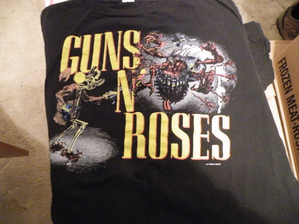 STUMPED ON THIS GUNS N ROSES "WAS HERE " SHIRT