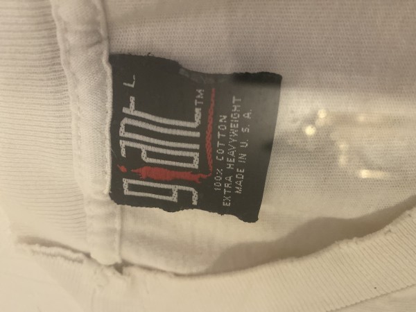 Kurt Cobain Giant L tee authentication