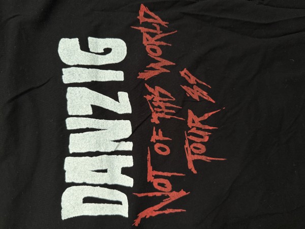 Vintage DANZIG Not Of This World Tour 89 T Shirt