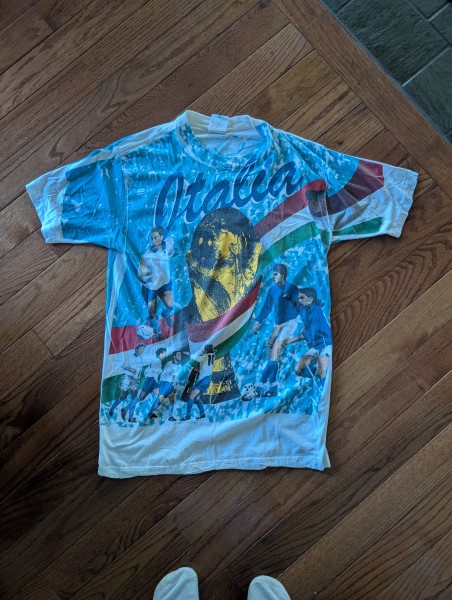 90s Italia Soccer World Cup AOP T Shirt Speedy Gonzales