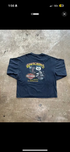 90s Harley Flames ls XXL