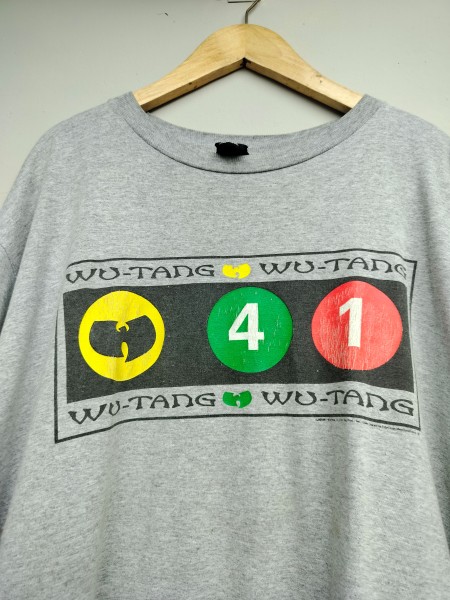 🚨 AUCTION ALERT! Two Pcs Vintage Rap Tees 90's Wu-Tang Clan/ Wu-WearT-shirts