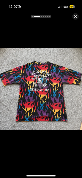 Harley Rainbow Flames AOP