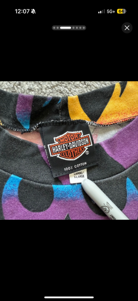 Harley Rainbow Flames AOP