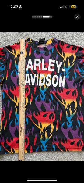 Harley Rainbow Flames AOP
