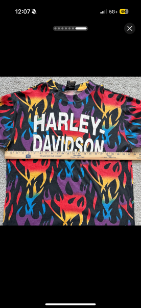 Harley Rainbow Flames AOP