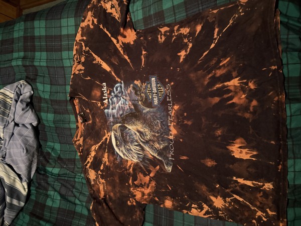 Harley  Proud & Fearless Tie Dye Tee Size:XXL
