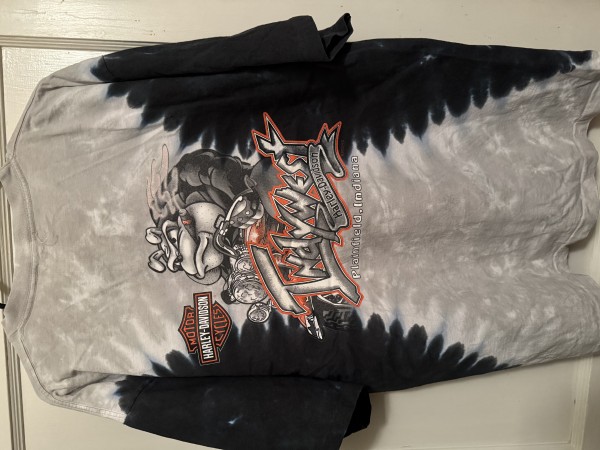 Y2K Harley Motorcycle Tie Dye