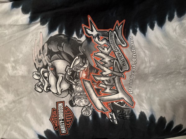 Y2K Harley Motorcycle Tie Dye
