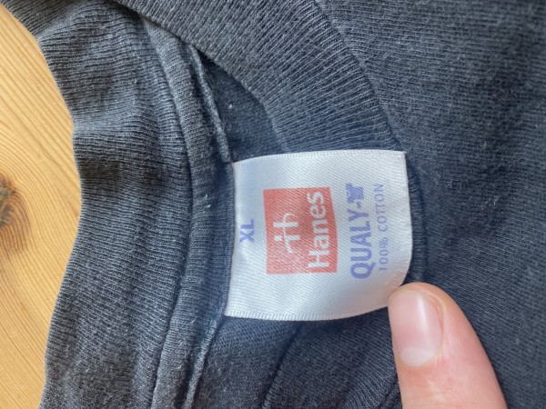 Neil Young/ Pearl Jam tour tee on Hanes Qualy-t tag