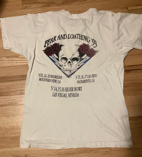 1993 Grateful Dead Fear and Loathing t-shirt FOTL