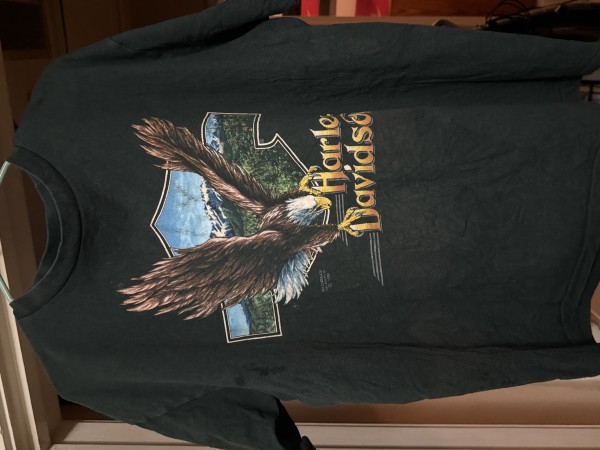 90s 3D Emblem Eagle Harley shirt