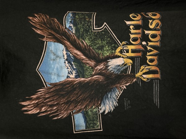 90s 3D Emblem Eagle Harley shirt