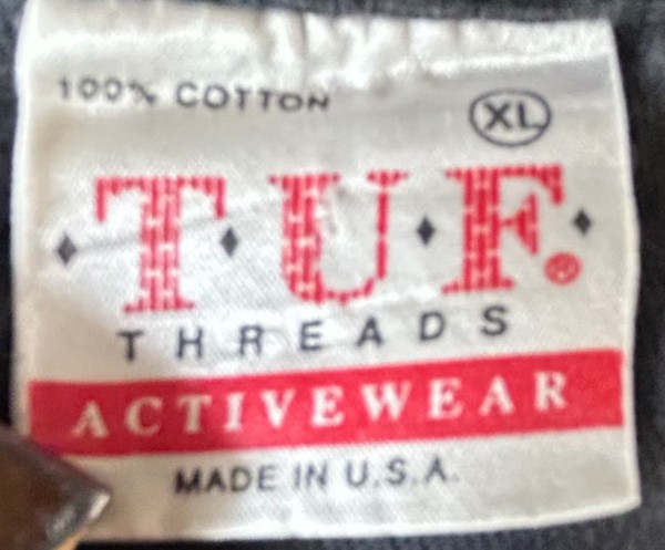 tuf t-shirt tag