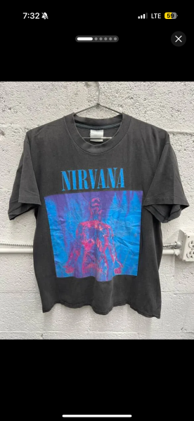 Vintage Nirvana sliver tee