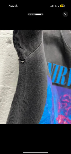 Vintage Nirvana sliver tee