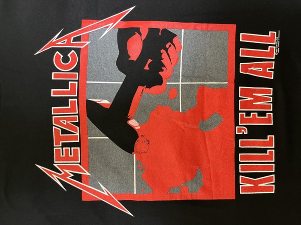 Dead stock Metallica Kill ’em all Liget Check