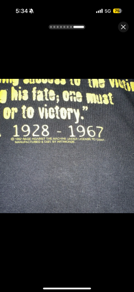 ‘97 Rage Against the machine Che long sleeve