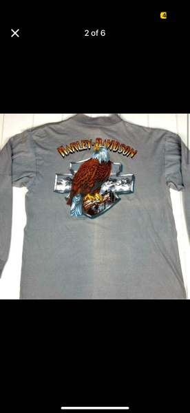 90s Harley long sleeve 3D emblem