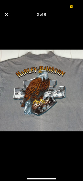 90s Harley long sleeve 3D emblem