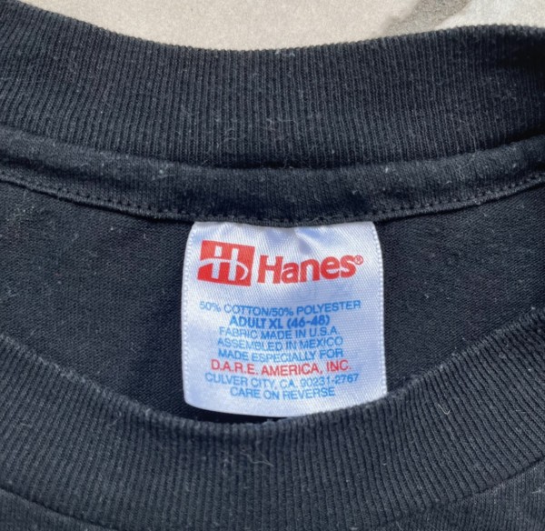 Hanes DARE America tag