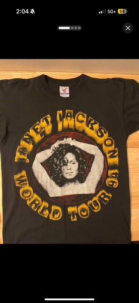 ‘94 Janet Jackson tour tee
