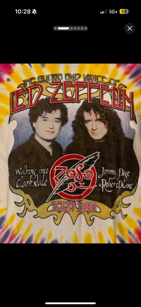 1998 Led Zeppelin Tie Dye Band Tee