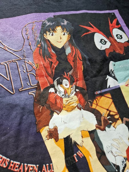vintage Screen Stars anime Evangelion and Lakers tee