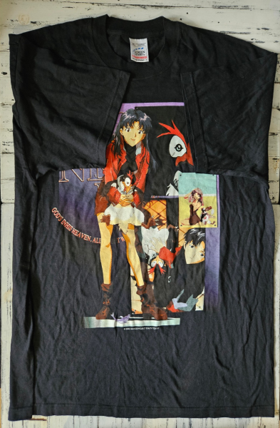 vintage Screen Stars anime Evangelion and Lakers tee