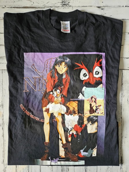 vintage Screen Stars anime Evangelion and Lakers tee
