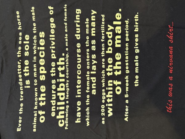 Vintage Nirvana Seahorse T Shirt
