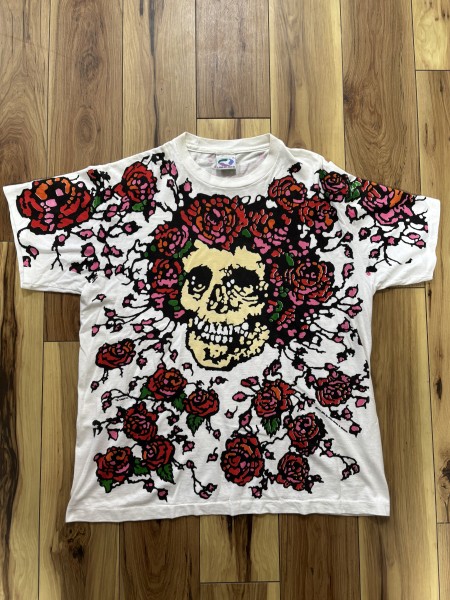 Liquid Blue- Skull and Roses AOP