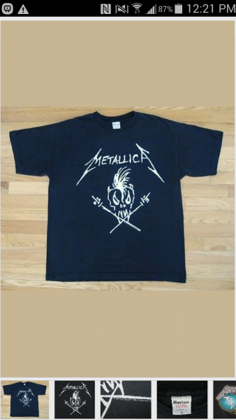 vintage metallica shirt