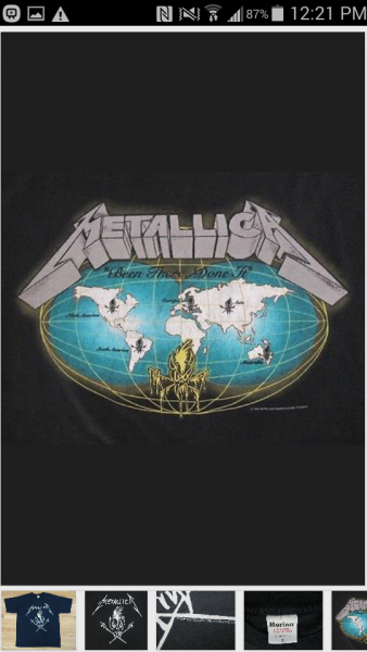 vintage metallica shirt