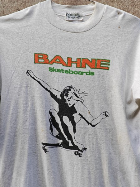 1970s Bahne Skateboards T-Shirt - Possibly designed by Jim Evans (a.k.a. T.A.Z.), linked to Cadillac Wheels era